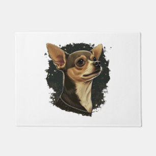 Chihuahua Vrolijk Kerstmis X-Mas Boom Leuk Deurmat