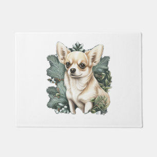 Chihuahua Vrolijk Kerstmis X-Mas Boom Leuk Deurmat