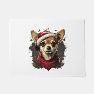 Chihuahua Vrolijk Kerstmis X-Mas Boom Leuk Deurmat
