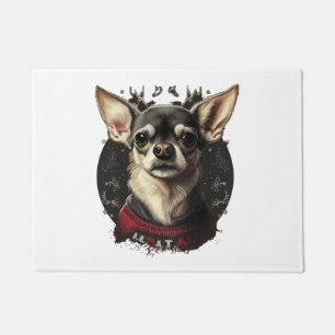 Chihuahua Vrolijk Kerstmis X-Mas Boom Leuk Deurmat
