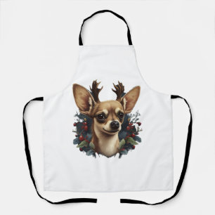 Chihuahua Vrolijk Kerstmis X-Mas Boom Leuk Schort