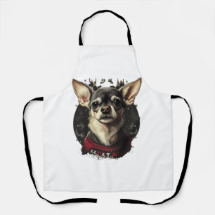 Chihuahua Vrolijk Kerstmis X-Mas Boom Leuk Schort