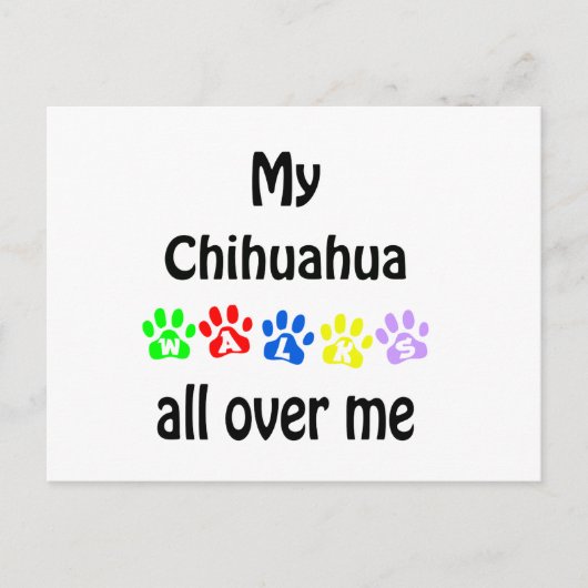 Chihuahua wandelingen ontwerp briefkaart (Voorkant)
