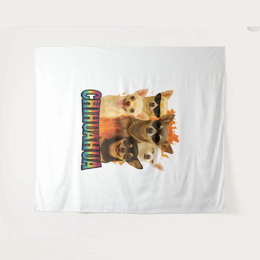 Chihuahua   wandkleed (Voorkant (horizontaal))