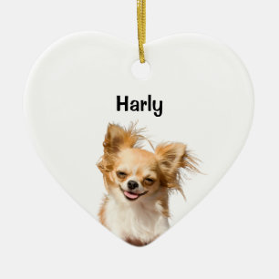 Chihuahua, Waterverf Huisdier Foto Ornament, Gift Keramisch Ornament