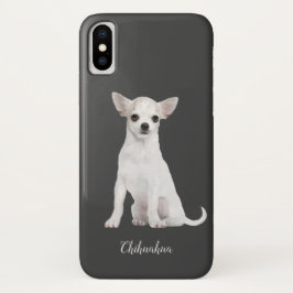 Chihuahua Waterverf White Dog Case-Mate iPhone Case