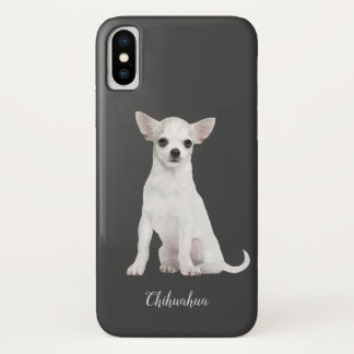 Chihuahua Waterverf White Dog Case-Mate iPhone Case