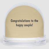 Chihuahua Wedding Snow Wereldbol Gift Sneeuwbol (Achterkant)