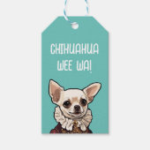 Chihuahua wee wa cadeaulabel (Voorkant)