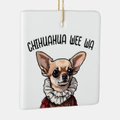 Chihuahua wee wa keramisch ornament (Rechts)