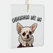 Chihuahua wee wa keramisch ornament (Rechts)
