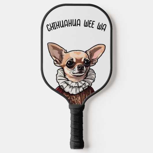 Chihuahua wee wa pickleball paddle (Voorkant)