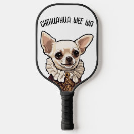Chihuahua wee wa pickleball paddle