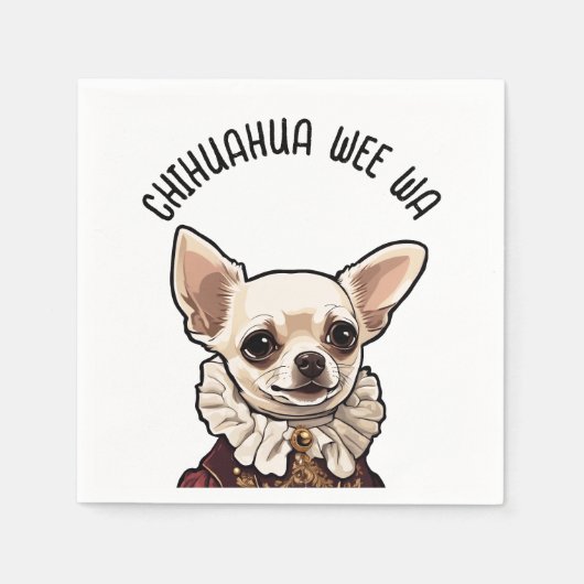 Chihuahua wee wa servet (Voorkant)