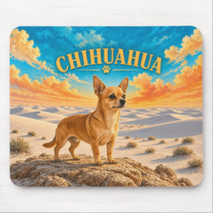 Chihuahua, White Sands Vintage Aquarel Muismat