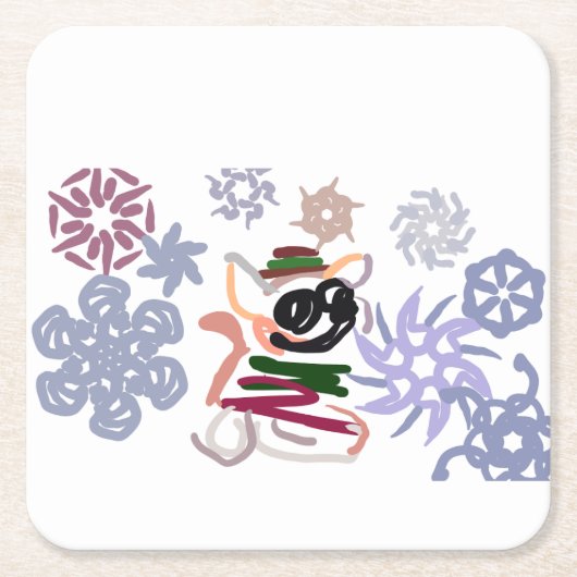  Chihuahua Winter  Kartonnen Onderzetters (Voorkant)