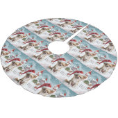 Chihuahua Winter Wonderland Christmas Joy Kerstboom Rok (Gekanteld)