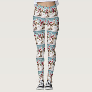 Chihuahua Winter Wonderland Christmas Joy Leggings