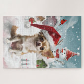 Chihuahua Winter Wonderland Christmas Joy Legpuzzel (Horizontaal)