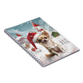 Chihuahua Winter Wonderland Christmas Joy Notitieboek (Rechterzijde)