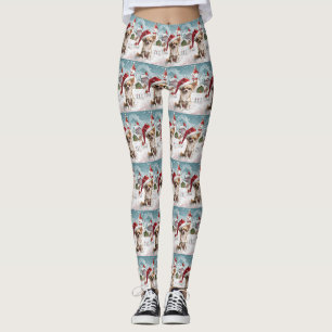 Chihuahua Winter Wonderland Kerstvreugde Leggings