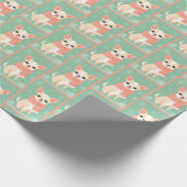 Chihuahua Winterpatroon Cadeaupapier (Hoek)