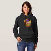 Chihuahua Witch Pumpkin Halloween Dog Hoodie (Voorkant volledig)