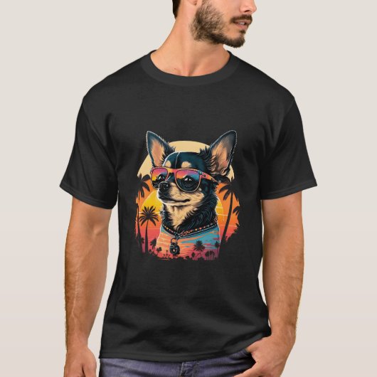 Chihuahua With Sunglasses And S T-shirt (Voorkant)