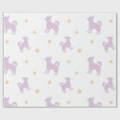 Chihuahua Wrapping Paper – Minimal Lavender Gift Cadeaupapier (Vlak)