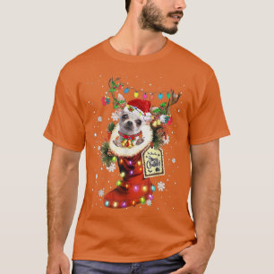 Chihuahua Xmas begint met Kerstmis wintersneeuw T-shirt