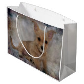 Chihuahua/Yorkie Puppy Groot Cadeauzakje (Achterkant Gekanteld)
