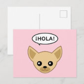 Chihuahua zegt ¡Hola! Briefkaart (Voorkant / Achterkant)