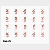 Chihuahua Zoete Kleine Hond Ronde Sticker (Vel)