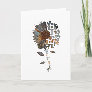 Chihuahua Zonnebloem Jij Bent Mijn Wereld Hondenli Kaart