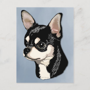 Chihuahua Zwart & Tan Briefkaart