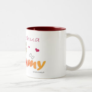 ChihuahuaFawnMommy Tweekleurige Koffiemok