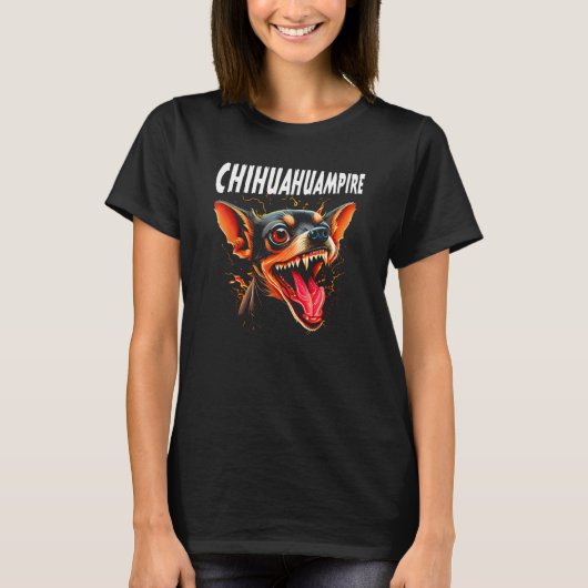 Chihuahuampire Chihuahua Vampire Dog Owner Chihuah T-shirt (Voorkant)