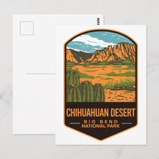 Chihuahuan Desert Big Bend National Park Briefkaart (Voorkant / Achterkant)