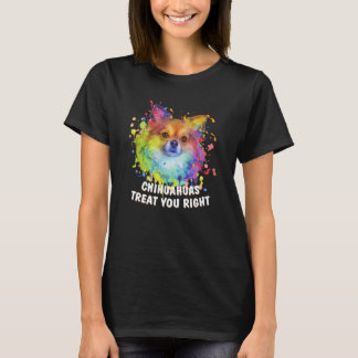 Chihuahuas behandel je juiste Chiwawa Animal Pun S T-shirt