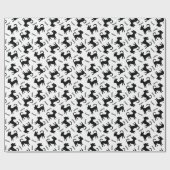 Chihuahuas Custom Puppy Name Patroon Cadeaupapier (Vlak)