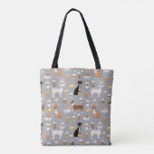 Chihuahuas en Coffee canvas tas (Achterkant)