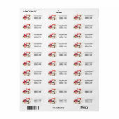 Chihuahua's, Flowers en Love Etiket (Full Sheet)