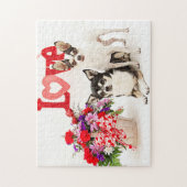 Chihuahua's, Flowers en Love Legpuzzel (Verticaal)