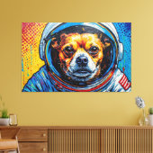 CHIHUAHUAS IN DE RUIMTE 10 CANVAS AFDRUK (Insitu (Woonkamer))