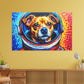 CHIHUAHUAS IN DE RUIMTE 11 CANVAS AFDRUK (Insitu (Woonkamer))
