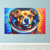 CHIHUAHUAS IN DE RUIMTE 11 CANVAS AFDRUK (Insitu (Houten vloer))