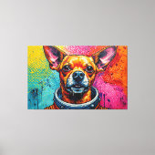 CHIHUAHUAS IN DE RUIMTE 9 CANVAS AFDRUK (Voorkant)
