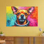 CHIHUAHUAS IN DE RUIMTE 9 CANVAS AFDRUK (Insitu (Woonkamer))
