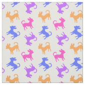 Chihuahuas in  pasteelkleuren stof (Swatch)