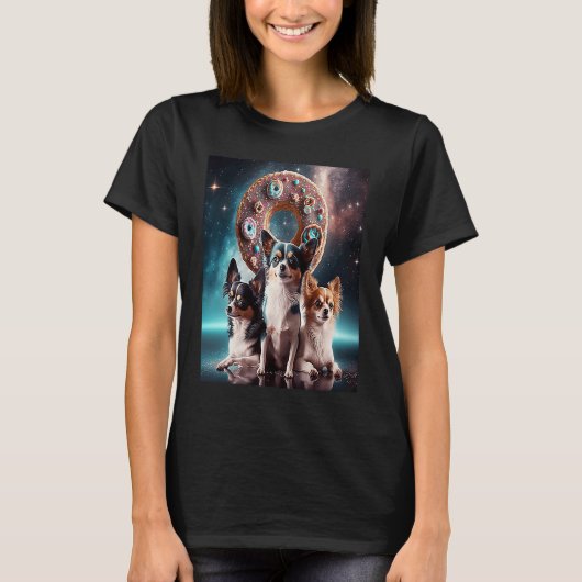 Chihuahuas In Space Donuts Chihuahuas Boys Girls W T-shirt (Voorkant)